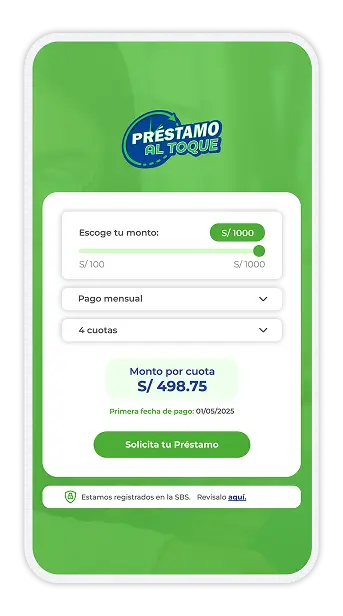 Calculadora de préstamos rápidos online en Perú