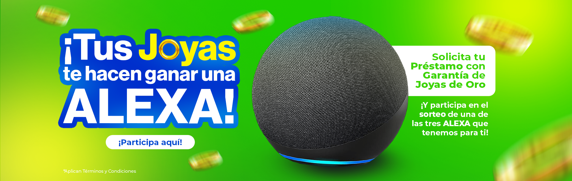 Promoción Chapa Cash: préstamo con garantía de joyas y sorteo de Alexa